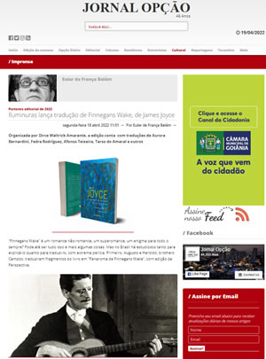 Iluminuras lança tradução de Finnegans Wake, de James Joyce